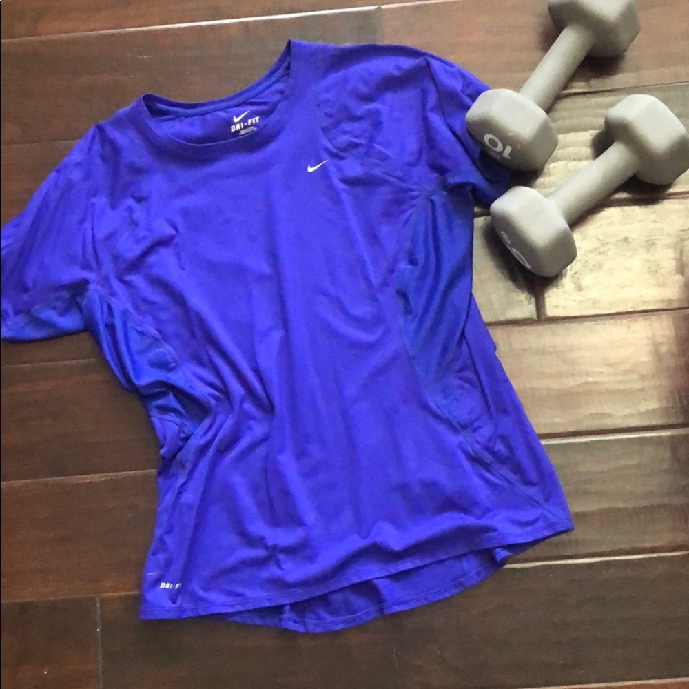 Purple Nike workout shirt. Size L